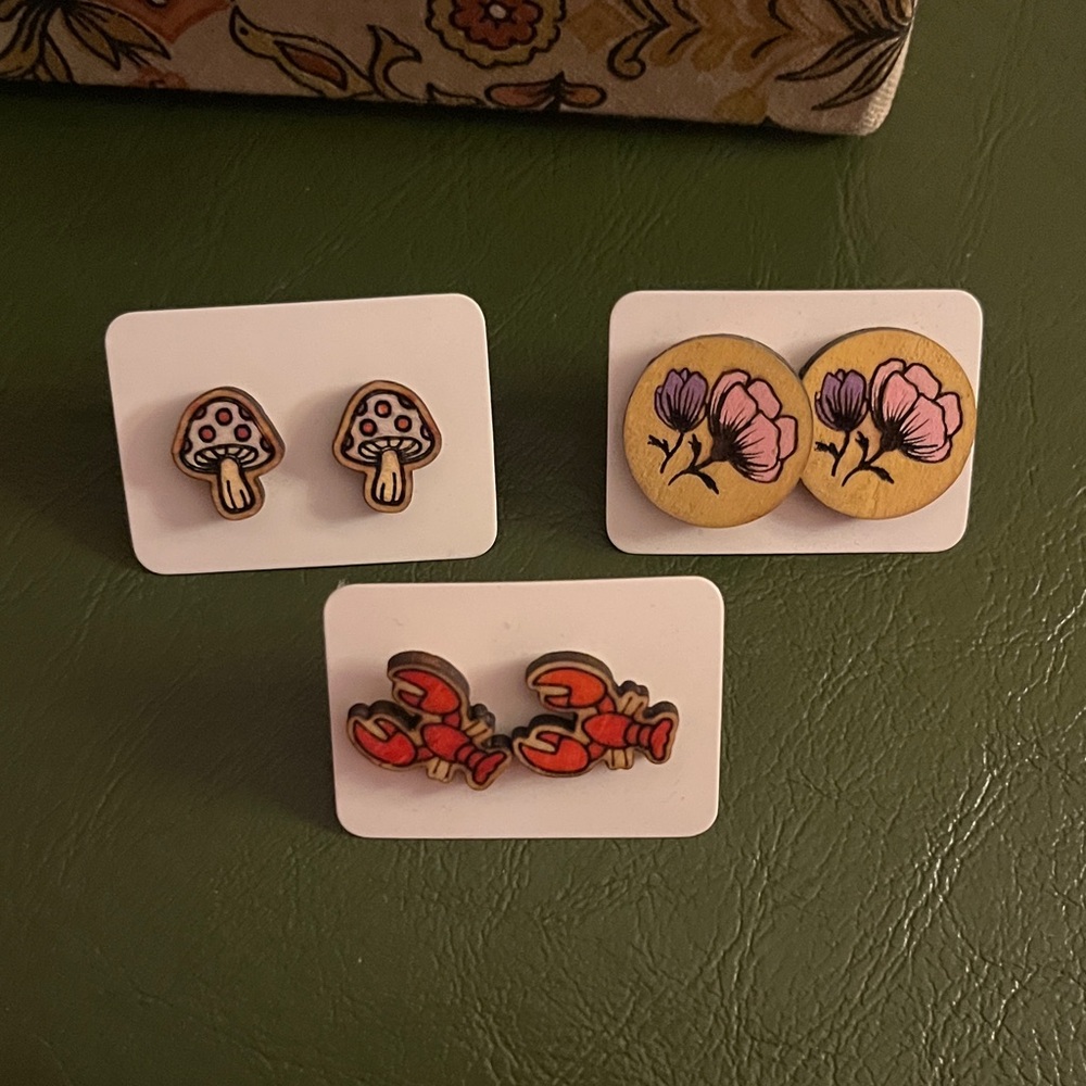 Colorful Kids Earring Set